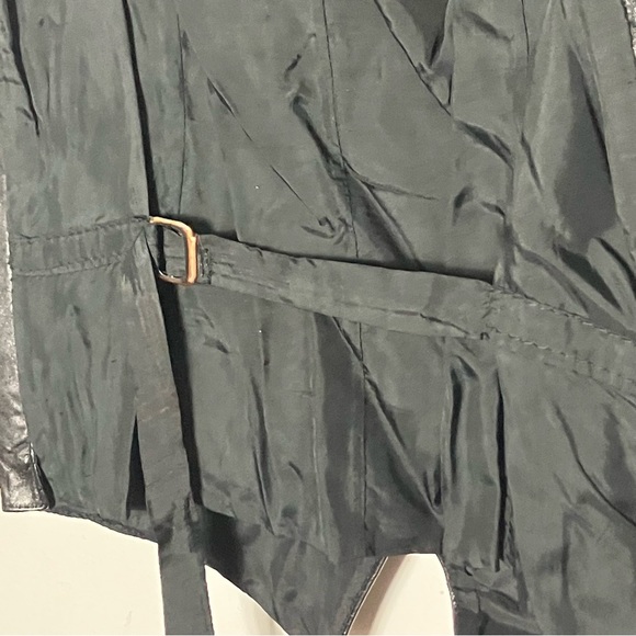 Vintage Black Leather vest Small Medium‎ - Picture 4 of 5